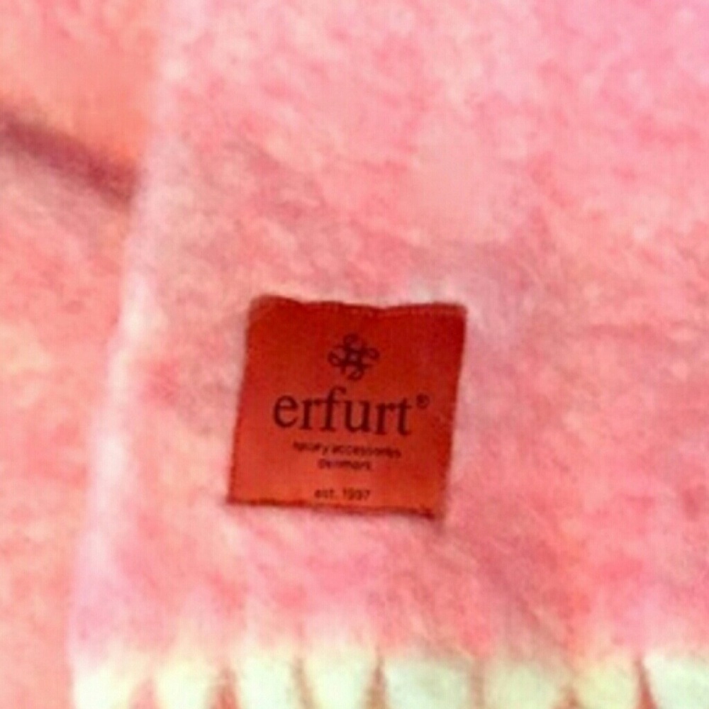 ❤HP New Anthropologie Scarf Pink Winter Scarf Erfurt Pink Scarf New - Picture 5 of 8